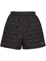 Prada short Re-Nylon brodé de sequins - Noir