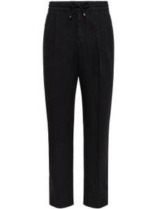 Brunello Cucinelli pantalon de jogging à coupe droite - Noir