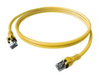 EasyLan DualBoot PushPull IP20 patchkabel, Cat.6A (Class EA), S/FTP, geel, 2 m