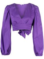 Patrizia Pepe blouse à col v profond - Violet