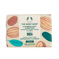 The Body Shop Shea Cleansing Face & Body Bar Zeep, 100 g