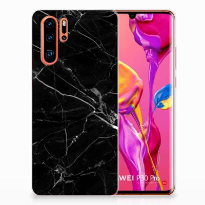 Huawei P30 Pro TPU Siliconen Hoesje Marmer Zwart - Origineel Cadeau Vader Huawei P30 Pro TPU Siliconen Hoesje Marmer Zwart - Origineel Cadeau Vader