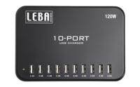 Leba NoteCharge NCHAR-U10-SC oplader voor mobiele apparatuur Tablet, Universeel Zwart USB Snel opladen Binnen