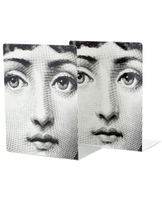 Fornasetti "Viso " Serre-livres - Gris