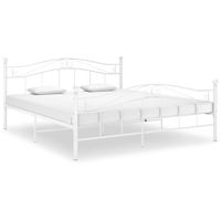 Bedframe metaal wit 140x200 cm