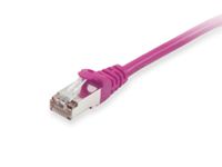 Equip 605551 RJ45 Netwerkkabel, patchkabel CAT 6 S/FTP 2.00 m Violet Vergulde steekcontacten 1 stuk(s) - thumbnail