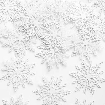 Confetti met sneeuwvlokken luxe parelmoer