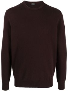 Zegna crew-neck cashmere jumper - Rouge