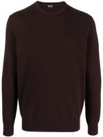 Zegna crew-neck cashmere jumper - Rouge - thumbnail