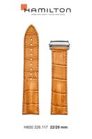 Horlogeband Hamilton H690326117 Leder Bruin 22mm - thumbnail