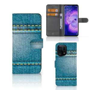 OPPO Find X5 Wallet Case met Pasjes Jeans