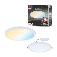 Paulmann 93044 LED-paneel inbouwlamp Areo VariFit IP44 Zigbee tunable white 230 mm rond incl. 1x16 watt dimbaar wit plafondlamp kunststof 3000 K