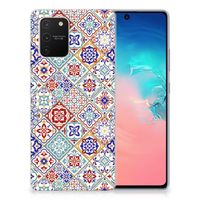 Samsung Galaxy S10 Lite TPU Siliconen Hoesje Tiles Color - thumbnail