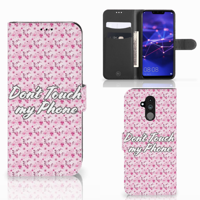 Huawei Mate 20 Lite Portemonnee Hoesje Flowers Pink DTMP
