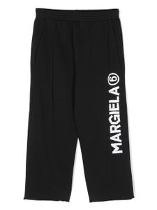 MM6 Maison Margiela Kids pantalon de jogging à logo imprimé - Noir