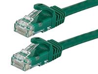 Monoprice 25-Voeten FLEXboot Serie 24AWG Cat6 550MHz UTP Ethernet Blote Koperen Netwerkkabel, Groen (109854)