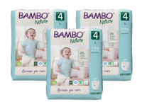 Bambo Nature Luierbroekjes Maat 4 L - Multiverpakking