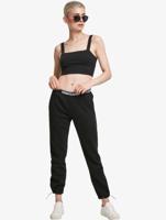Urban Classics / top Cropped in zwart