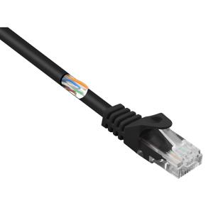 Renkforce RF-5043854 RJ45 Netwerkkabel, patchkabel CAT 5e U/UTP 0.15 m Zwart Snagless 1 stuk(s)