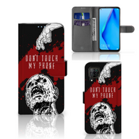 Huawei P40 Lite Portemonnee Hoesje Zombie Blood