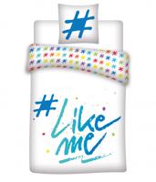 Carbotex dekbedovertrek Like Me 140 x 200 cm katoen wit