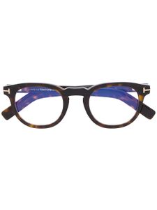 TOM FORD Eyewear lunettes de vue à monture ronde - Marron