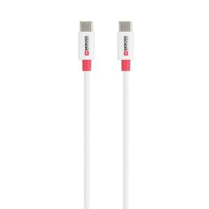 Skross USB-kabel USB 2.0 USB-C stekker, USB-C stekker 1.20 m Wit Rond SKCA0008C-C120CN