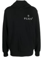 Philipp Plein hoodie à plaque logo - Noir