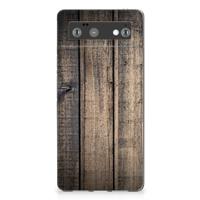 Google Pixel 6 Bumper Hoesje Steigerhout - thumbnail