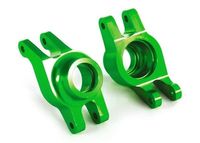 Carriers, stub axle (green-anodized 6061-T6 aluminum) (rear) (2) (TRX-8952G)