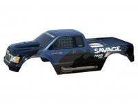 Nitro gt-1 truck painted body (blk/m.gry/m.smoke blue) - thumbnail