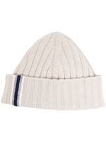 Fedeli bonnet en cachemire à design nervuré - Blanc