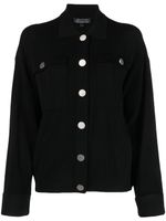 Armani Exchange veste en maille à patch logo - Noir