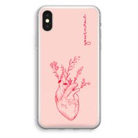 Blooming Heart: iPhone X Transparant Hoesje