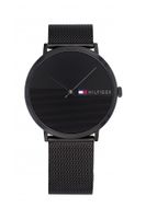 Horlogeband Tommy Hilfiger TH-317-1-34-2385 / 1791464 / TH679001453 Mesh/Milanees Zwart 20mm - thumbnail