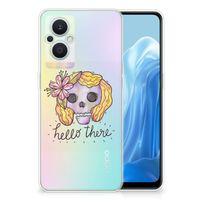 Silicone Back Case OPPO Reno8 Lite Boho Skull - thumbnail