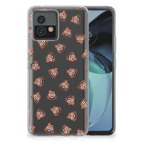 TPU bumper voor Motorola Moto G72 Poep Emojis - thumbnail