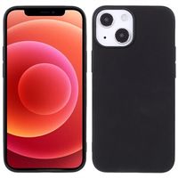 Anti-Vingerafdruk Mat iPhone 13 TPU Hoesje - Zwart