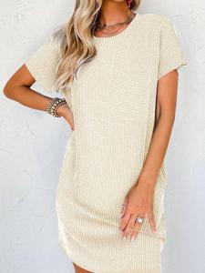 Loose Casual Dress With No