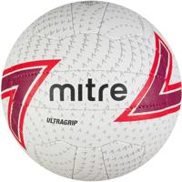 Mitre netbal Ultragrip rubber wit/paars/rood maat 4