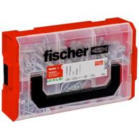 fischer FixTainer Hält-Alles-Box, pluggenset met 240 delen, uitzet-, metaal-, universele- & gipsplaatpluggen, incl. instelgereedschap & schroeven, praktische gereedschapskoffer