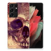 Silicone Back Case Samsung Galaxy S21 Ultra Skullhead - thumbnail