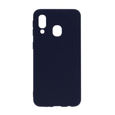 Shop4 - Samsung Galaxy A40 Hoesje - Zachte Back Case Mat Donker Blauw Shop4 - Samsung Galaxy A40 Hoesje - Zachte Back Case Mat Donker Blauw