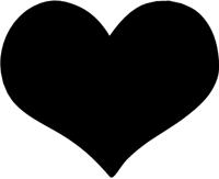 Securit FB-HEART schoolbord/toebehoren Zwart Melamine, Kunststof, Klittenband