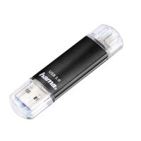 Hama FlashPen Laeta Twin USB-stick smartphone/tablet Zwart 128 GB USB 3.2 Gen 1 (USB 3.0), Micro-USB 2.0 - thumbnail