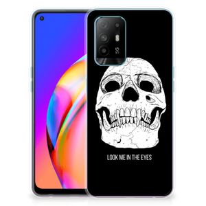 Silicone Back Case OPPO A94 5G | Reno5 Z Skull Eyes