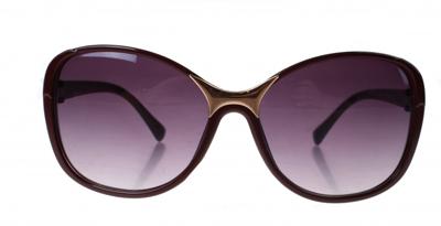 VDM zonnebril dames cat. 3 roodbruin met paarse lens VDM zonnebril dames cat. 3 roodbruin met paarse lens