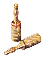 Dynavox Bananenstekker rood/zwart, set van 4 blisterverpakking