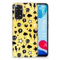 Silicone Back Case Xiaomi Redmi 10 | Redmi Note 11 4G Punk Geel