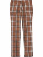 Burberry pantalon de costume à carreaux - Marron